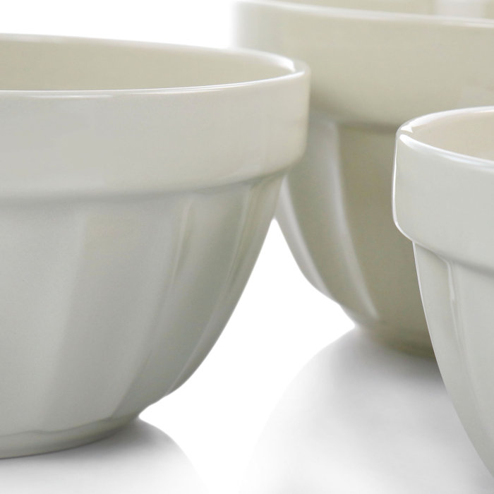 Martha Stewart Stoneware 3 Piece Nested Mixing Bowl Set Wayfair